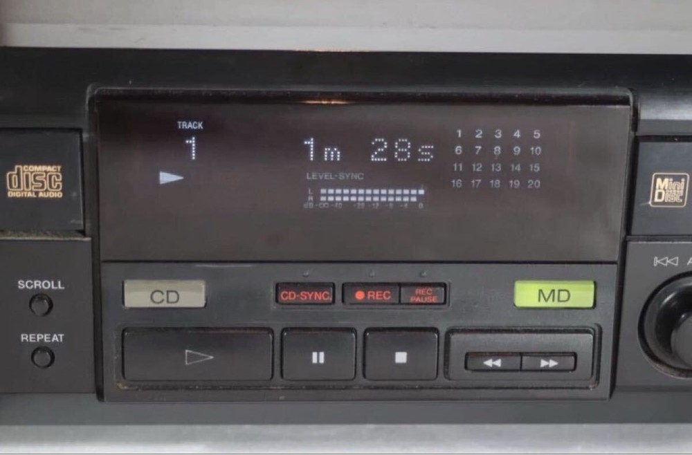 SONY MXD-D1 CD/MD Deck Working Confirmed