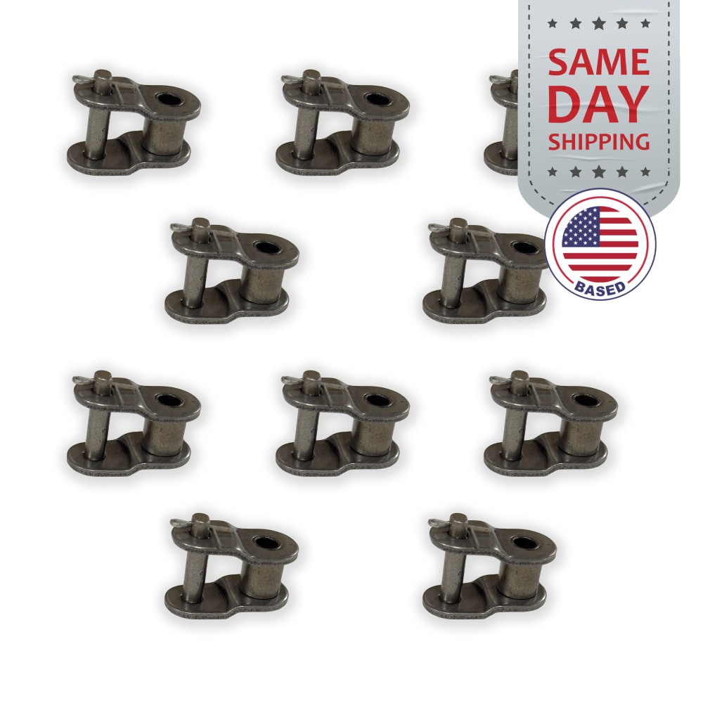 PGN #40 Roller Chain Offset Links - 1/2" Pitch - Half Link (100 Pack)
