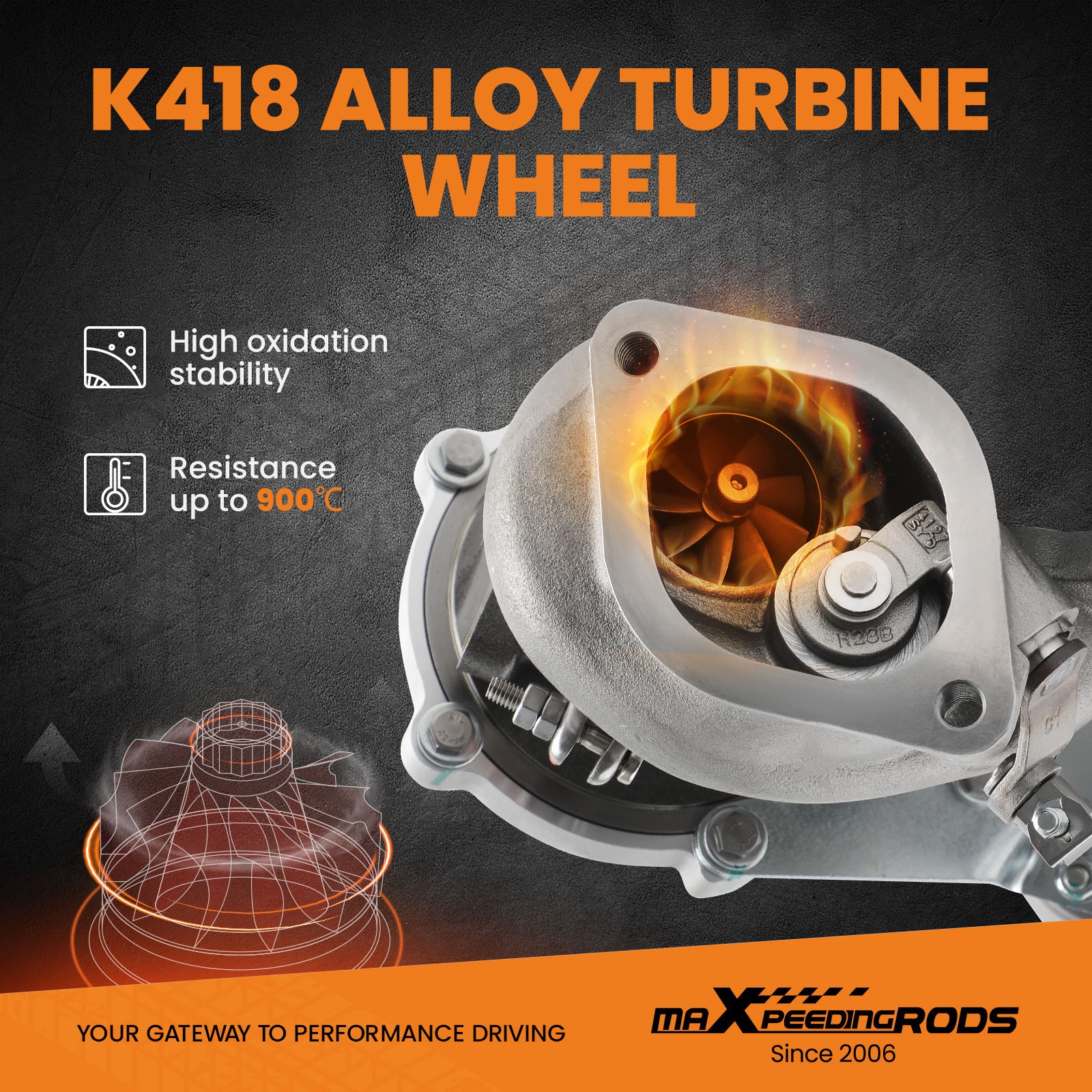 K03 Billet Twin Turbo Kit for Ford 3.5L F150 Expedition 2013-2016 V6 Ecoboost