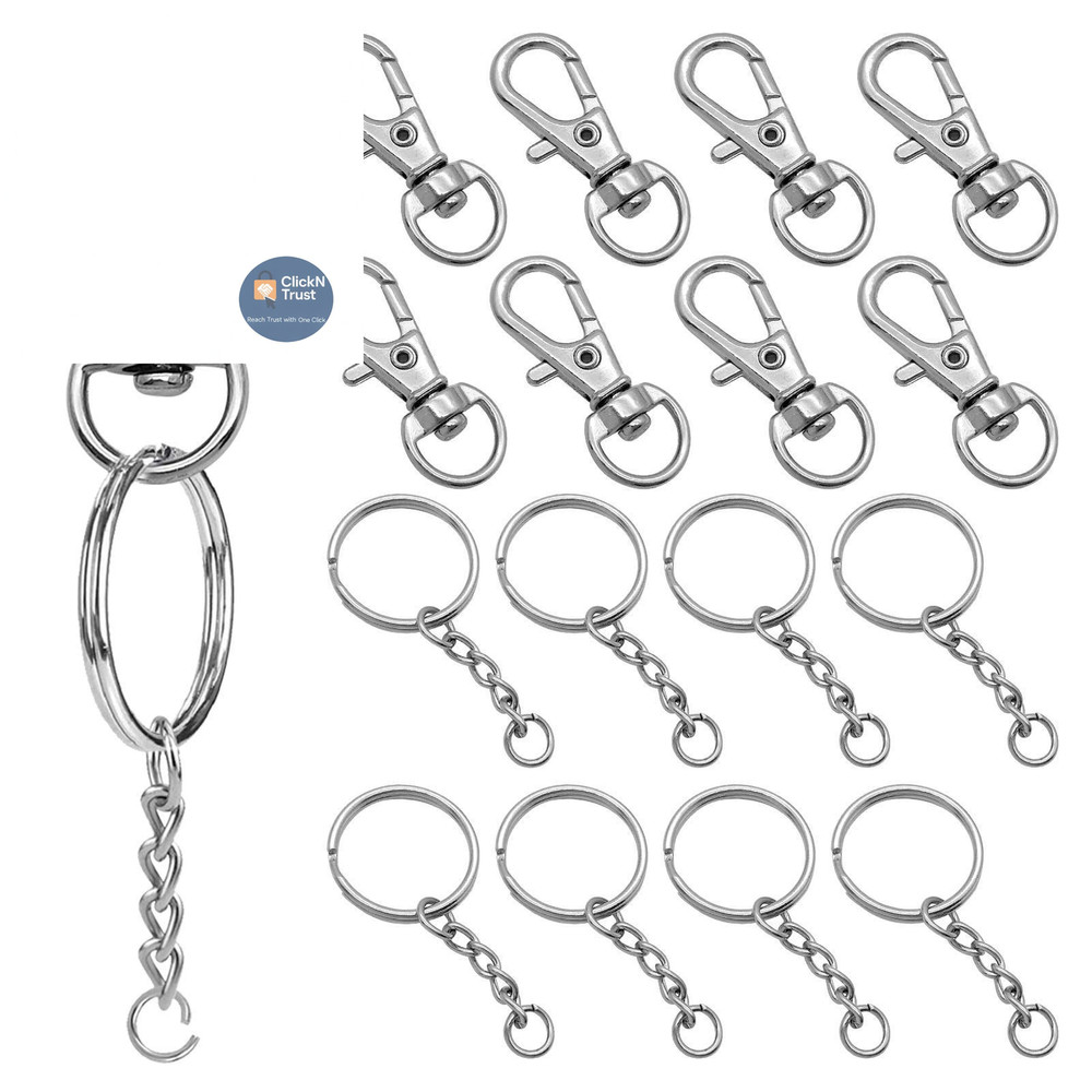 150Pcs Swivel Snap Hook Set,Stainless Small, Set