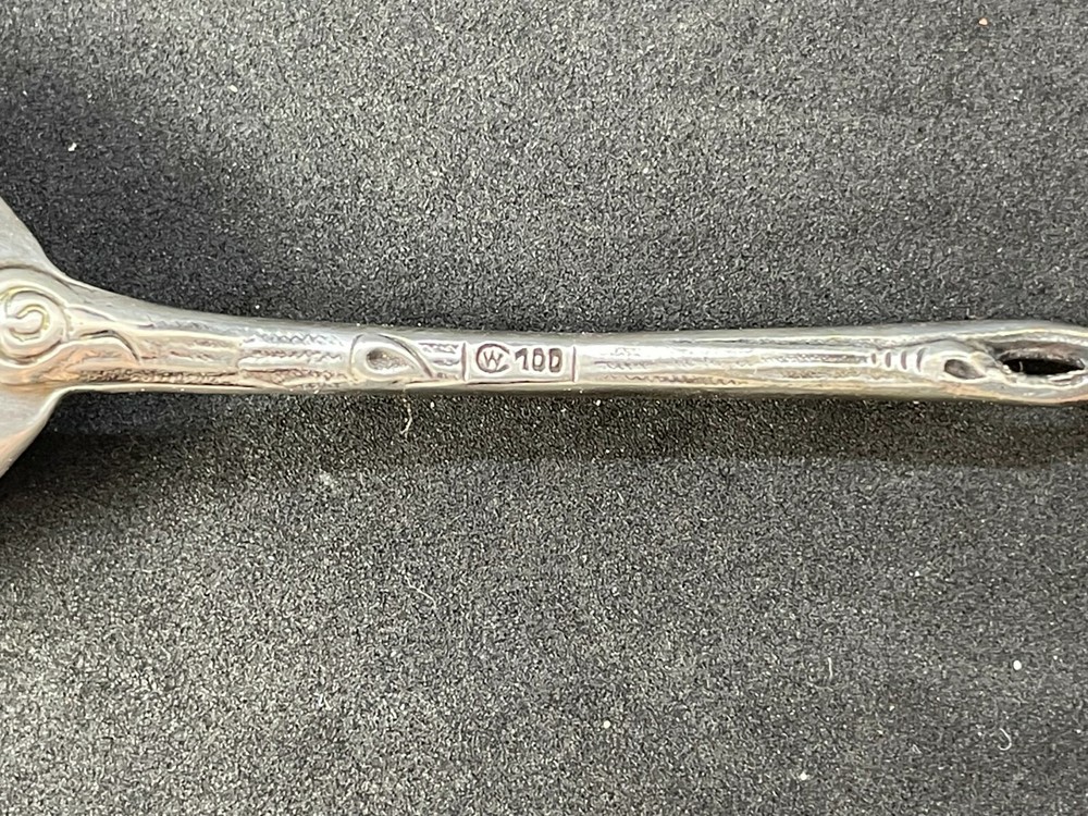 Hildesheimer Rose Pattern Spoon Christoph Widmann Rose Stem Handle Silverplate