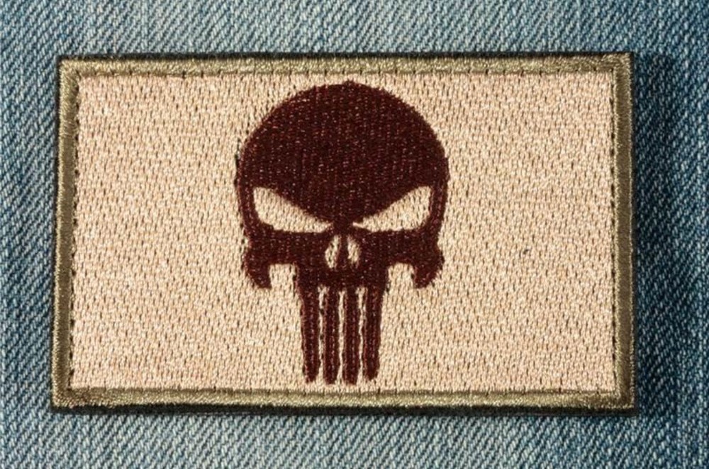 DEVGRU Skull SWAT SOCOM Special Ops Embroider Patch TAN