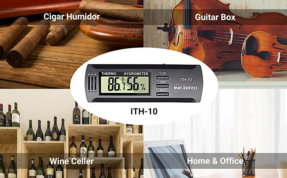 Inkbird Digital Hygrometer Thermometer Temperature Humidity Reptiles Greenhouse