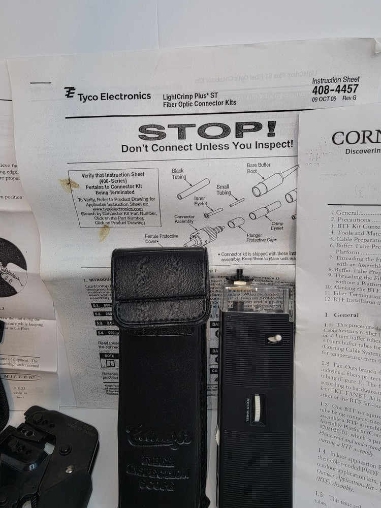 FIBER OPTIC SPLICER W/SUPPLIES (345)