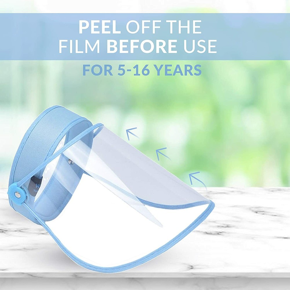 Adjustable, Reusable Face Shield Flip Up Visor Whole Face Clear Dust Visor 2 PCS