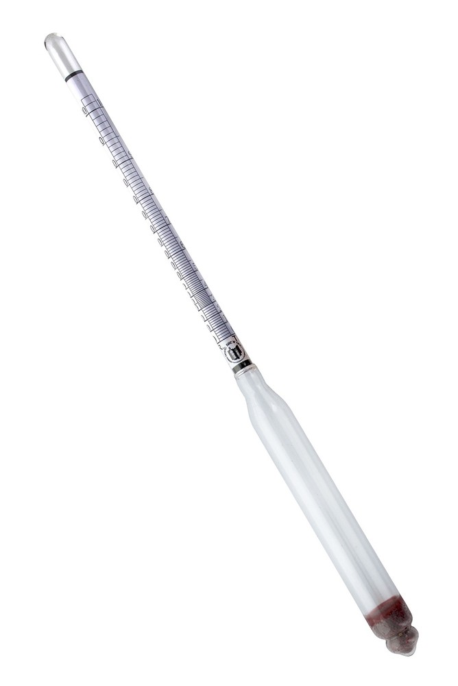 Glass Alcoholmeter/Hydrometer, Proof and Tralles