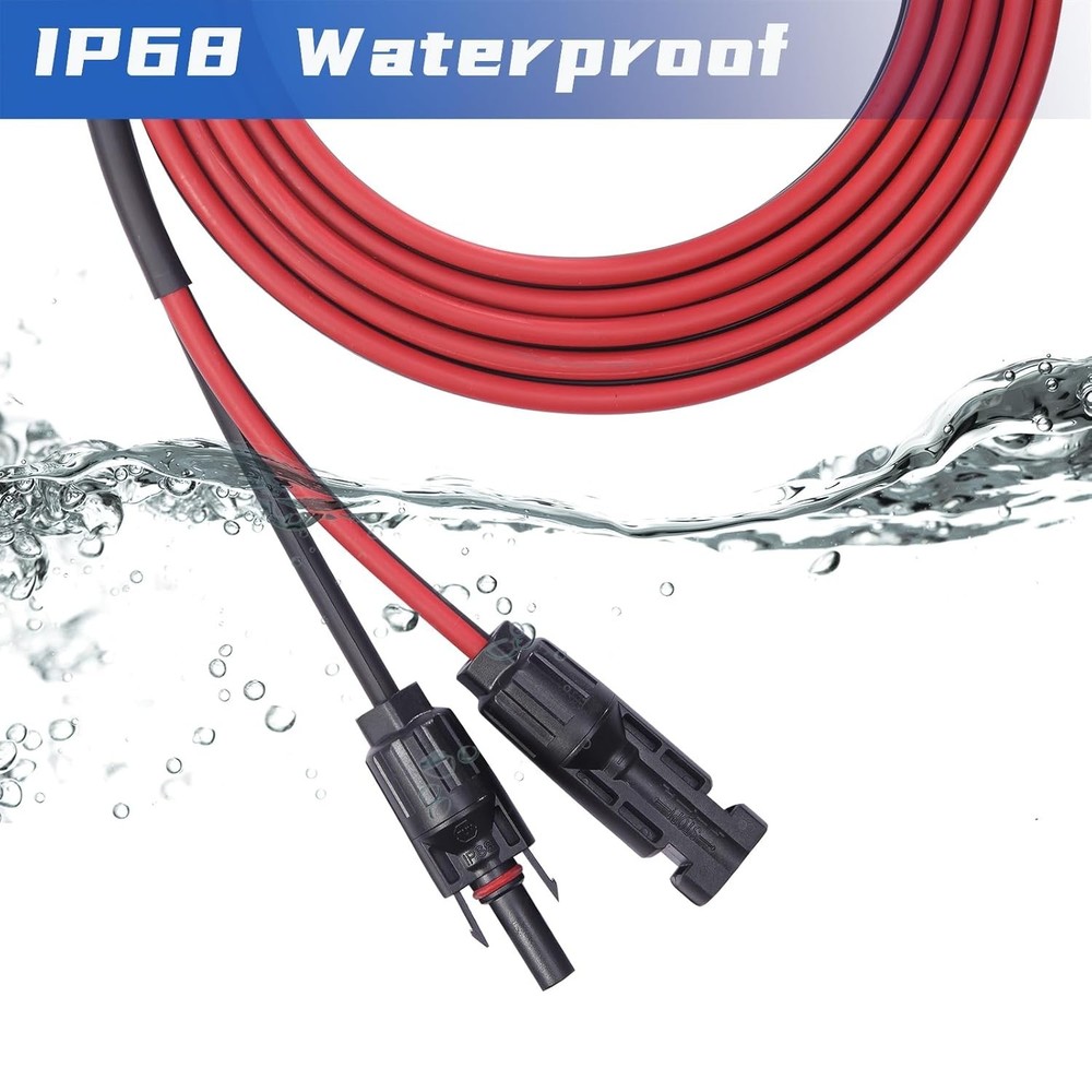 Versatile 20 Feet Solar Extension Cable with Oxidation-Resistant Copper Wires