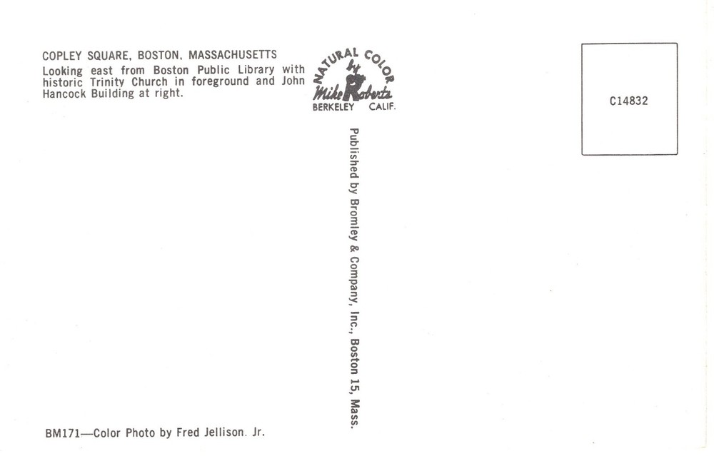 COPLEY SQUARE, BOSTON, MA - PC4403
