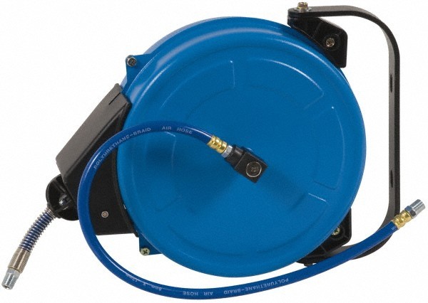 PRO-SOURCE 33' Spring Retractable Hose Reel 300 psi, Hose Included