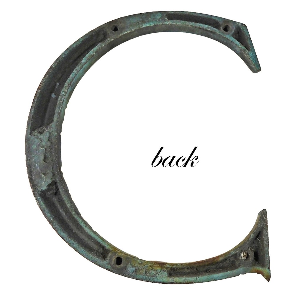 Bronze Architectural Letter "C" * c1870s