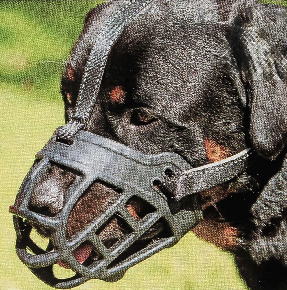 Barkless Dog Muzzle Soft Basket Silicone Prevent Biting Chewing Barking Size 2