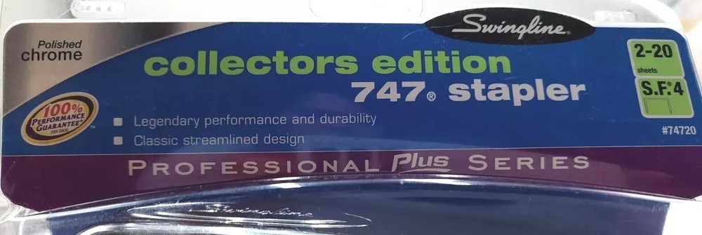 Swingline Silver Polished Chrome Collector Edition 747 Stapler Professional Plus