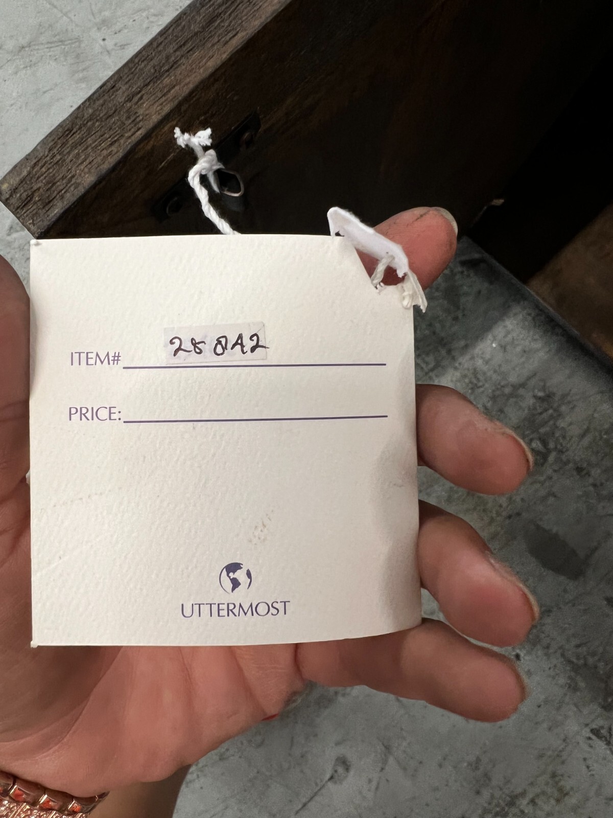 Uttermost Kohana 36" Accent Cabinet in Worn Black & Bronze 25842