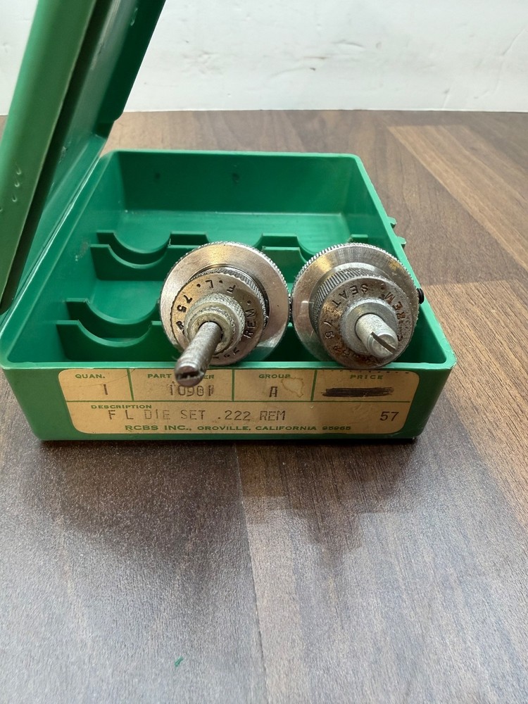 RCBS 222 Remington Reloading 2 Die Set #10901