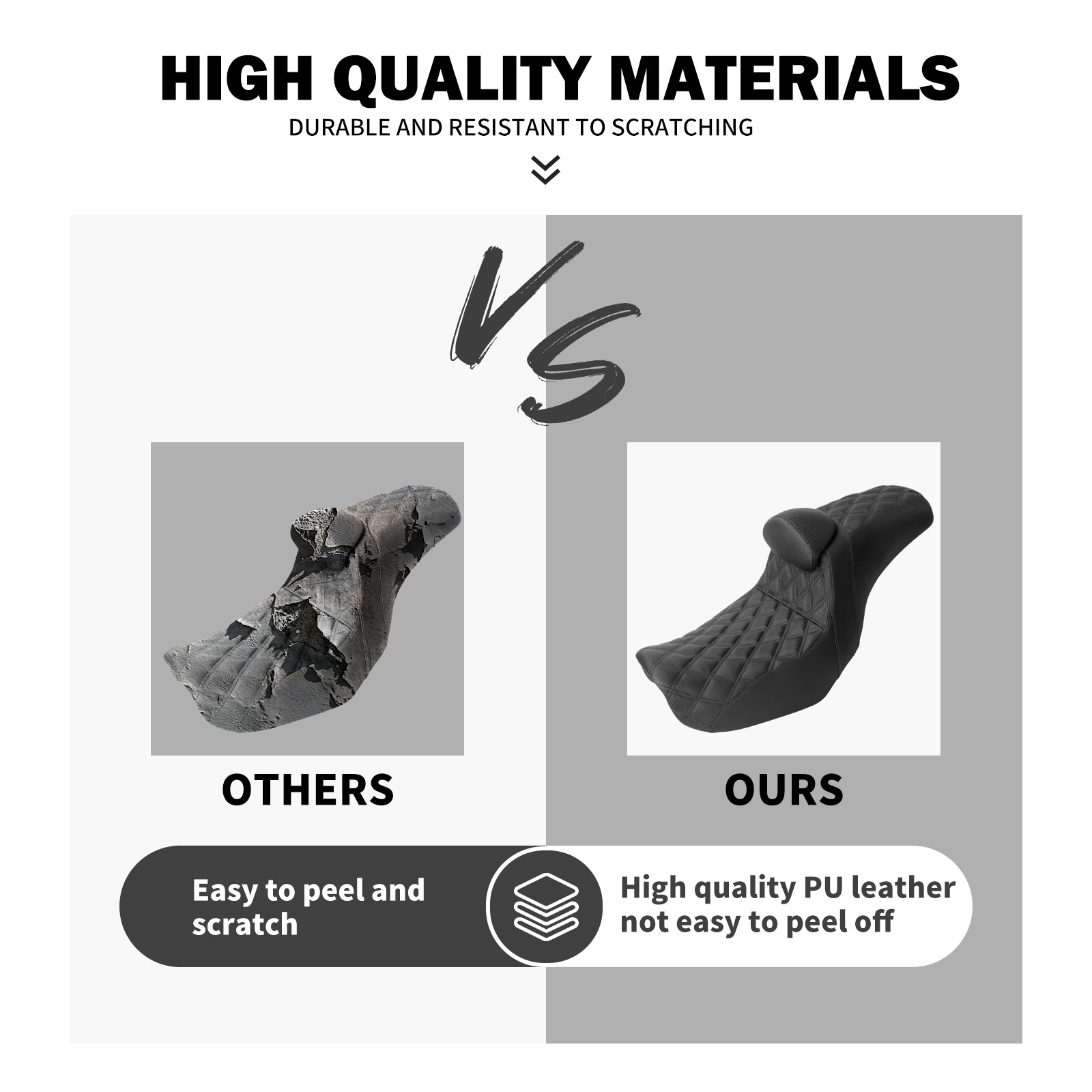 Black Stitching Seat W/ Driver Backrest Fit For Harley Dyna Super Glide 2006-17