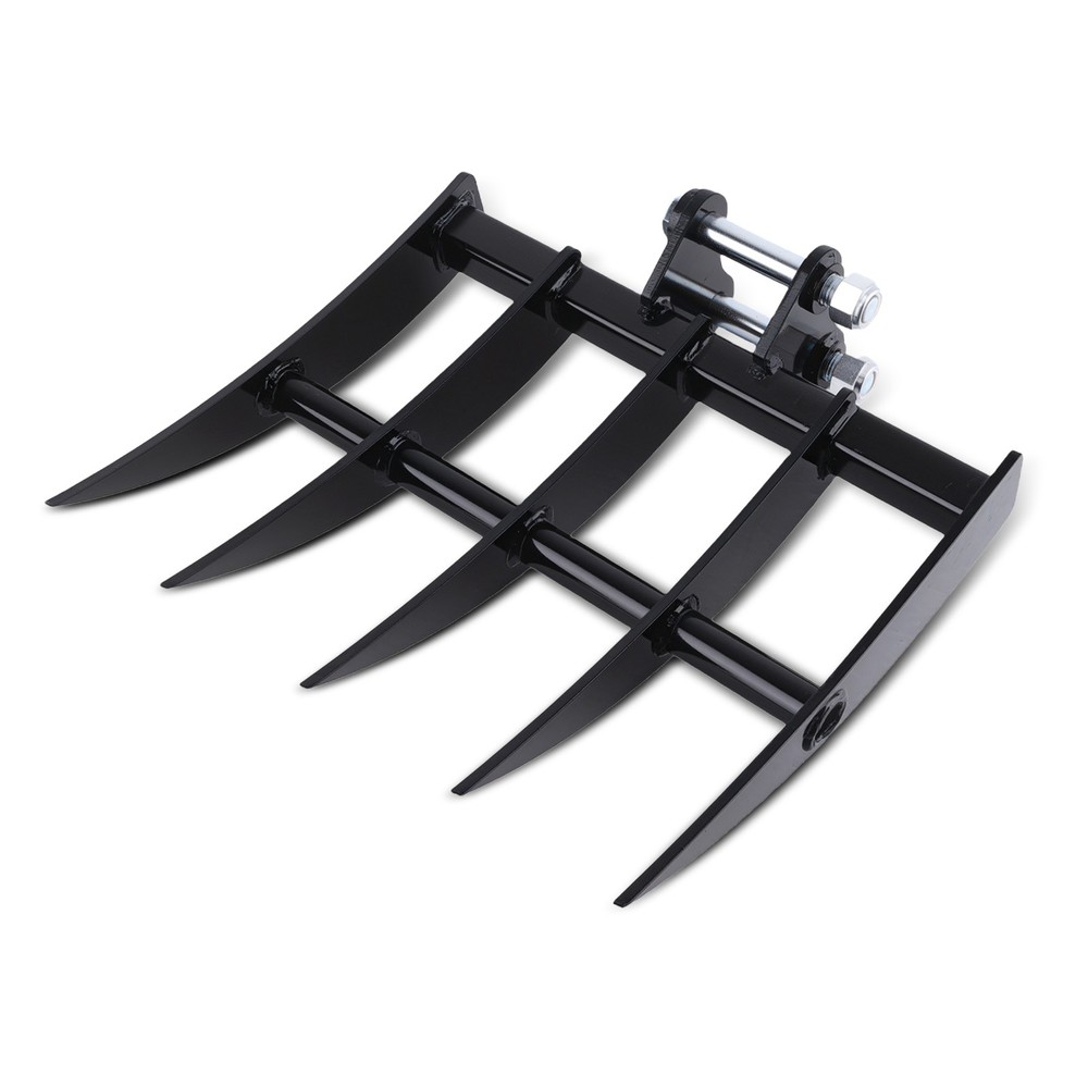 Rake Attachments Tools 19.3" Width for Excavator Soil Removal Ground Leveling