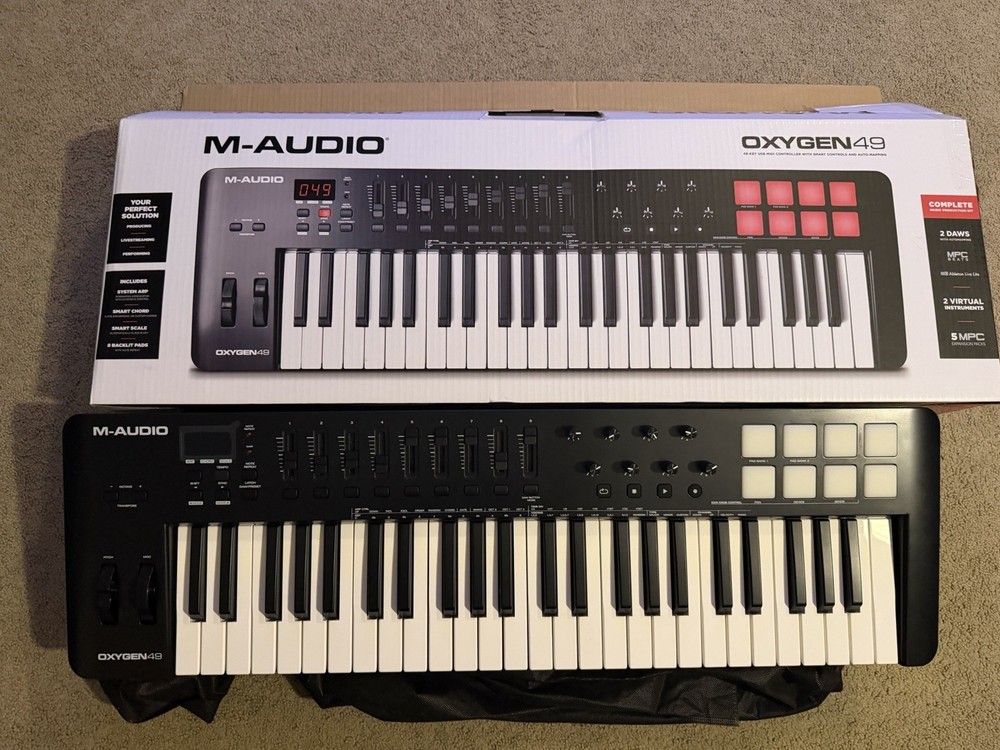 M-Audio Oxygen 49-Key Midi Keyboard Controller w/ Beat Pad