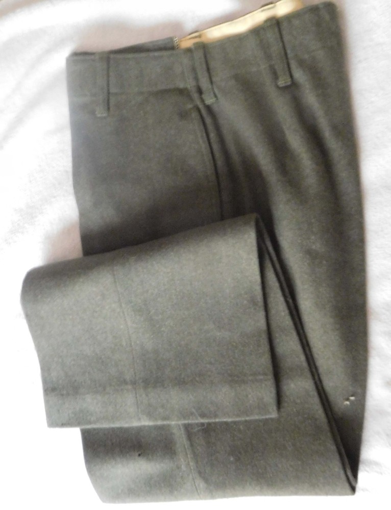 Original USMC WWII Green Wool Trousers