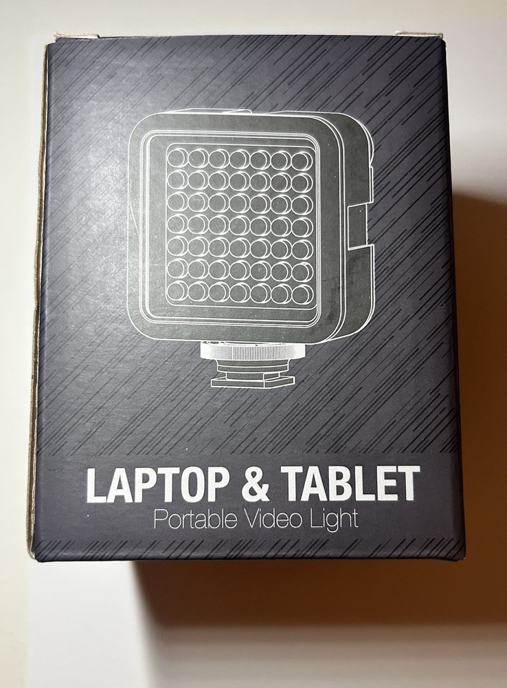 49 LED Video Light Panel Laptop Tablet Mount Adjustable Brightness Kit