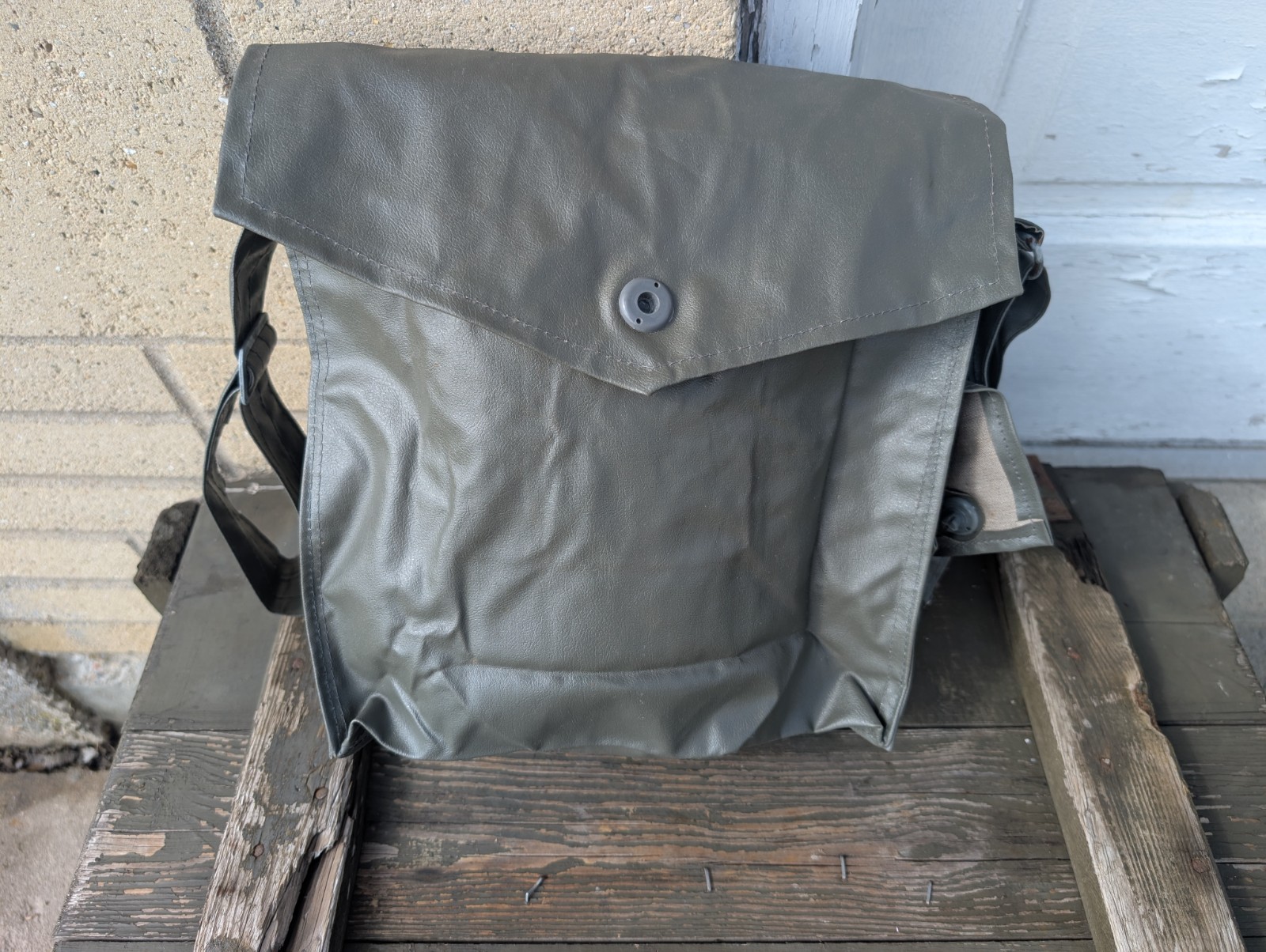 East German 2 Pocket Gas Mask bag