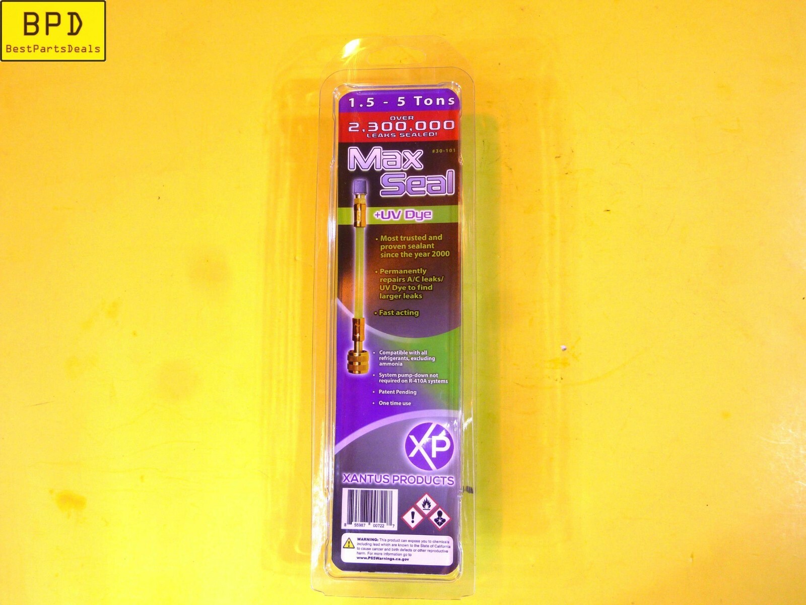 Max Seal Direct Inject UV Dye Large Leaks 1.5 - 5 Tons XANTUS PRODUCTS 30-101