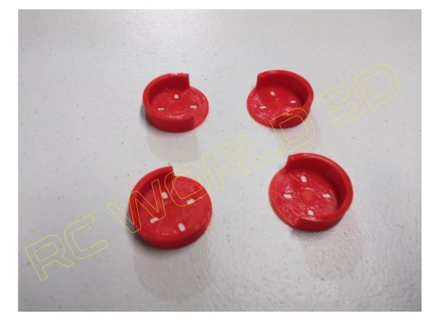 QUADCOPTER BRUSHLESS MOTOR MOUNT/BASE PROTECTOR 4PCS 3D PRINTED PLA RED