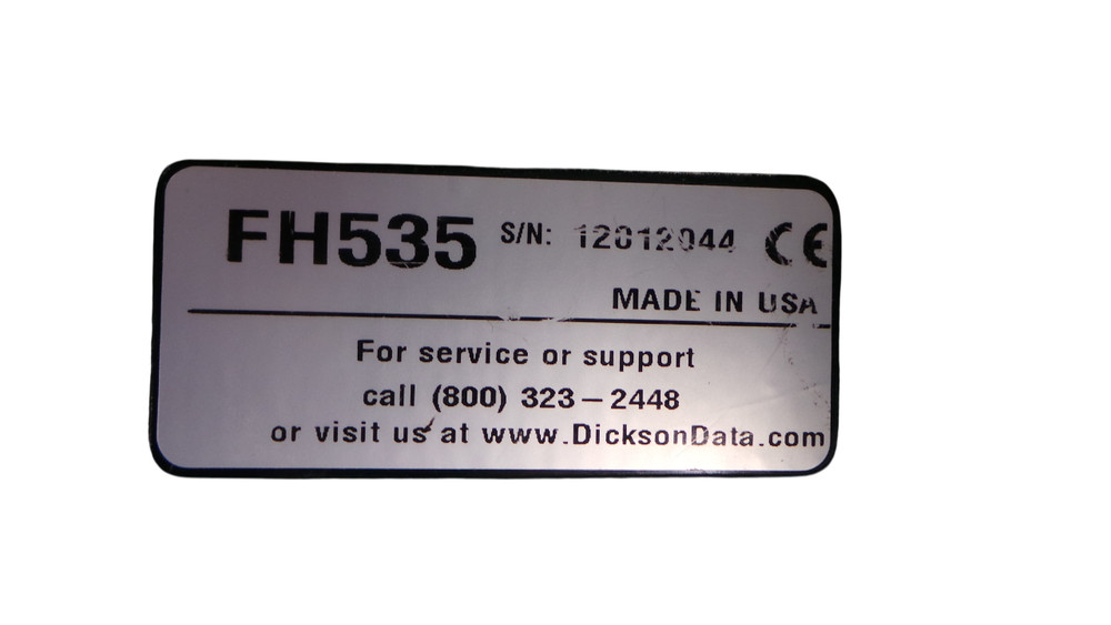 Dickson FH535 DicksonOne Touchscreen Temperature/Humidity Data Logger