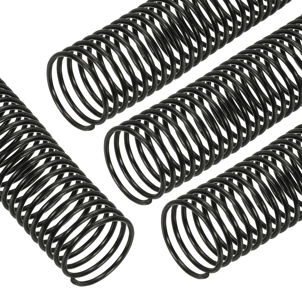 50 Pack Spiral Binding Coils, 32mm(1-1/4") Binding Coils, Black