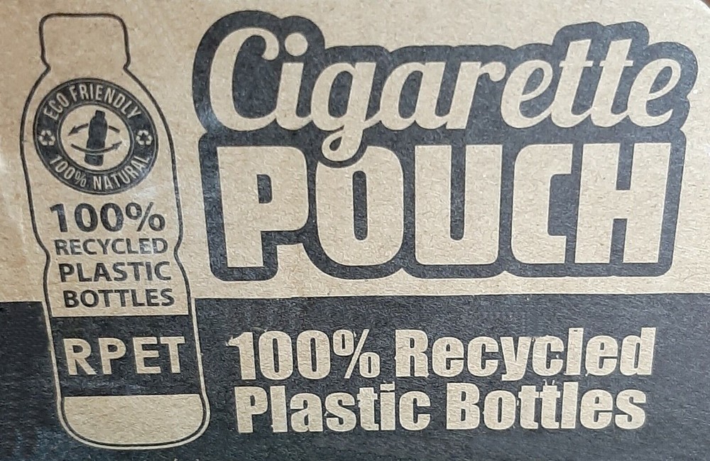 Smokezilla Smile 100% Recycled Made 100s Cigarette Pack Pouch