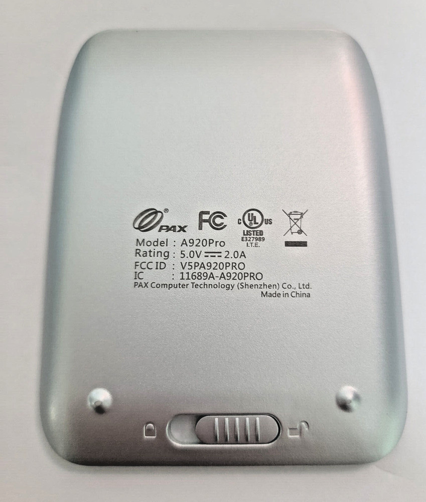 OEM ~ PAX A920pro Battery Cover