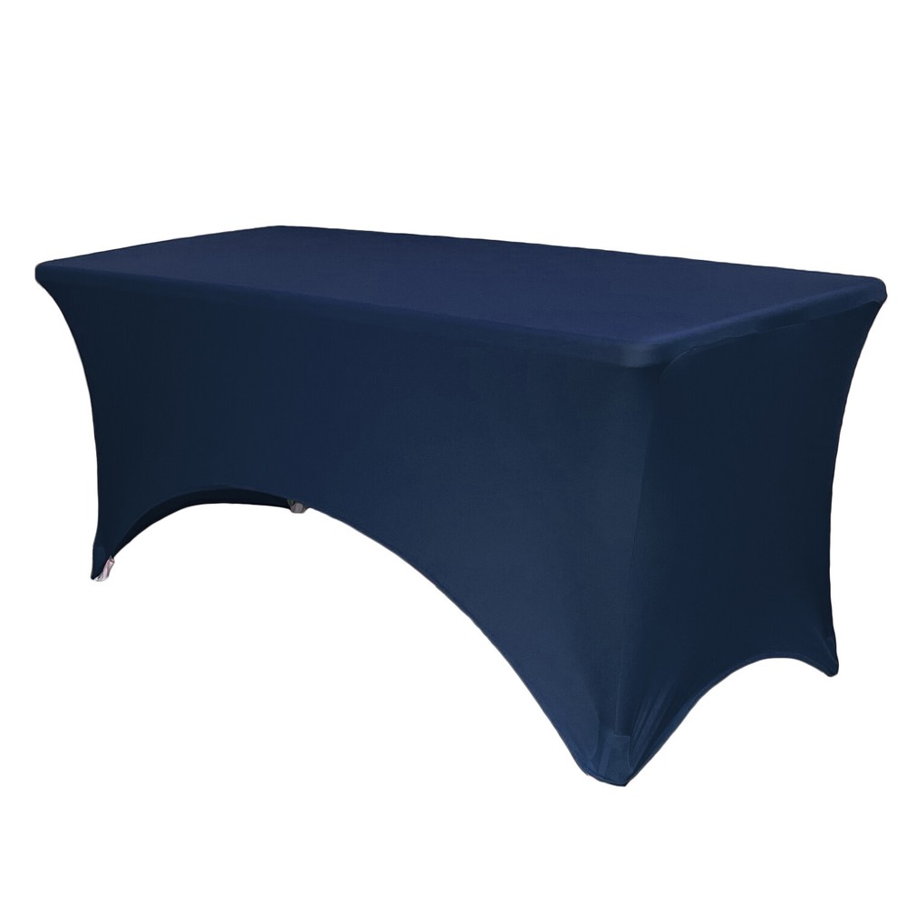 6 ft Rectangular Fitted Spandex Tablecloths, Party Folding Elastic Table Covers
