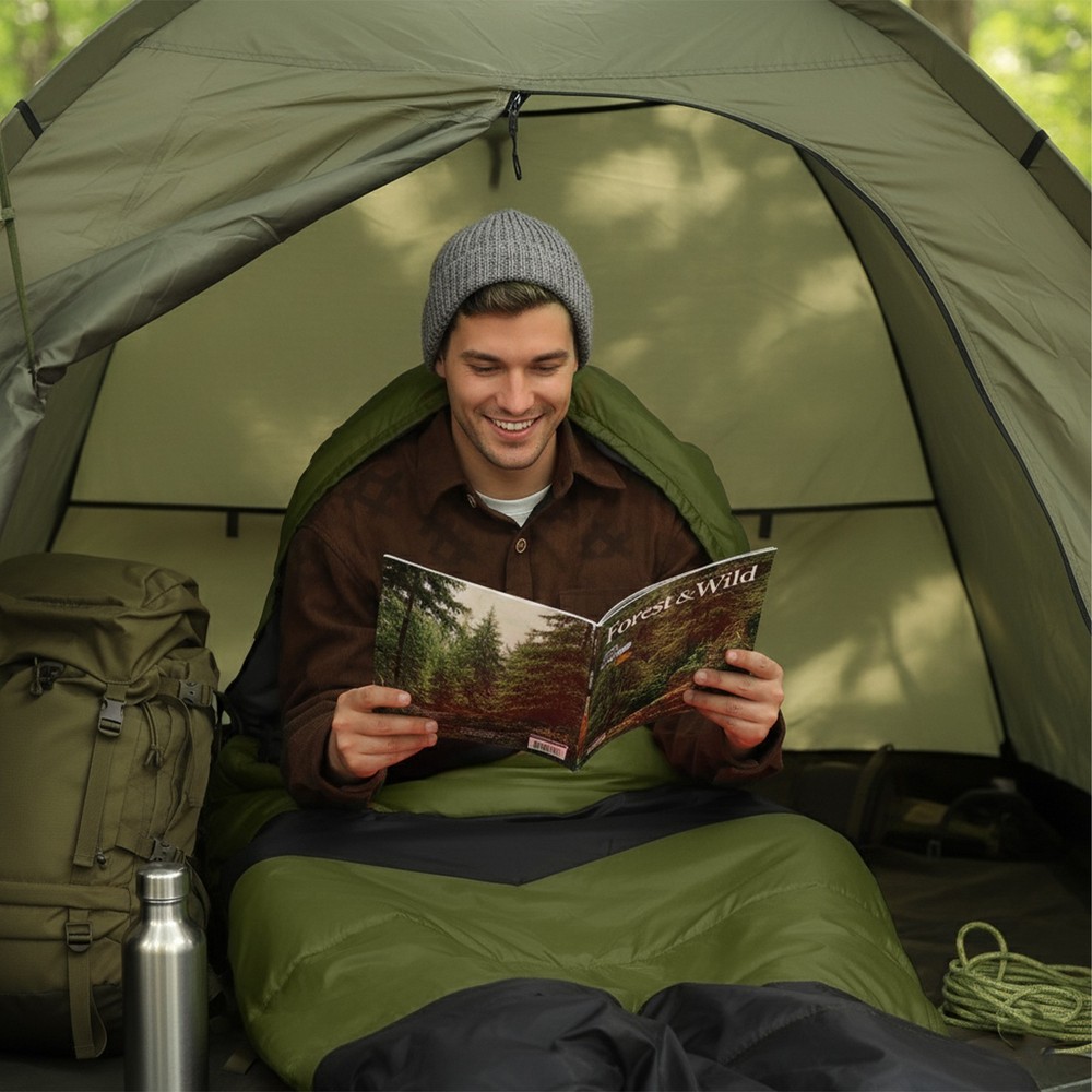 Rectangular Heated Sleeping Bag, Lightweight Sleeping Bag with Multi USB Pads