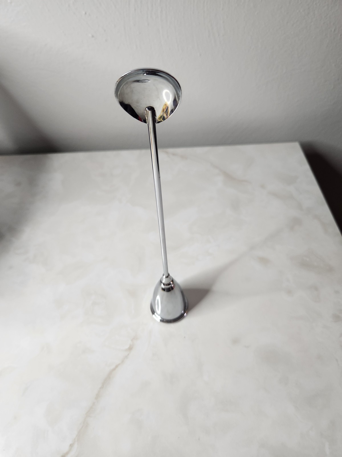 BOXED Vintage Silver Bar Spoon with Bell End Jigger 10.5"