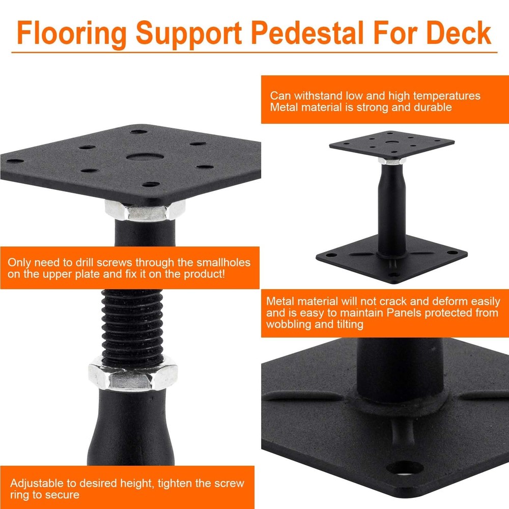 2 Pack Adjustable Support Jack 4-7in RV Deck