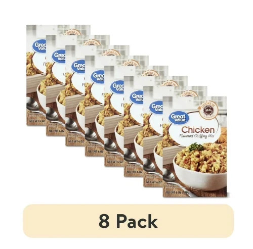 (8 pack) Great Value Chicken-Flavored Stuffing Mix, 6 oz