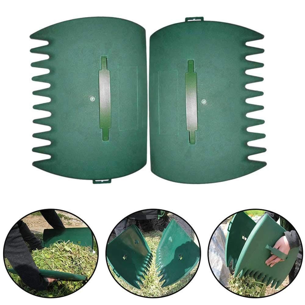 Leaves Grabber, 2pcs Handheld Hazelnut Leaf Scoop, Fast Lawn Remove Green