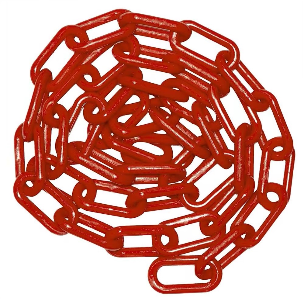 Barrier Plastic Chain 6mm Dia Queuing Line Safety Warning Marking Fence Chain