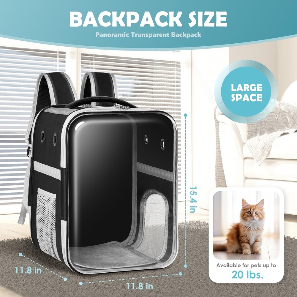 Clear Cat Backpack Carrier Dog & Cats Backpack Bubble Space Capsule Cat Bag