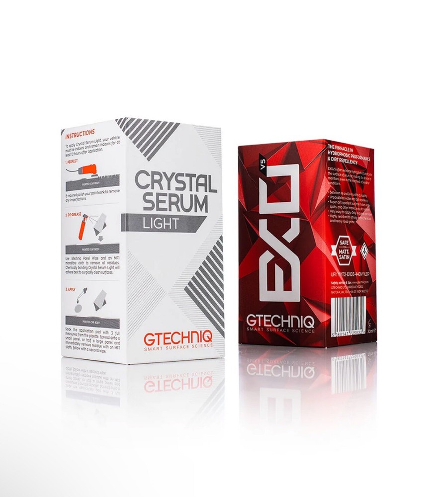 Gtechniq Crystal Serum Light & EXO v5 30ml Combo | 2 Step Ceramic Coating Kit