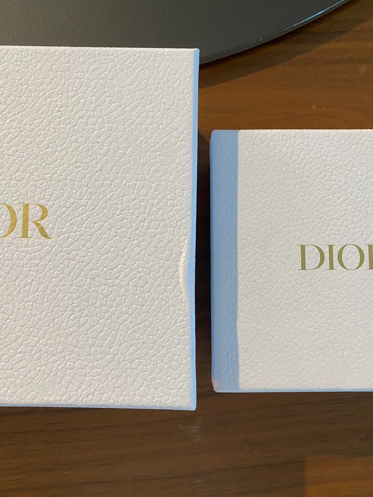 DIOR 2 WHITE EMPTY GIFT BOX AUTHENTIC Medium And Small Sizes In Pics