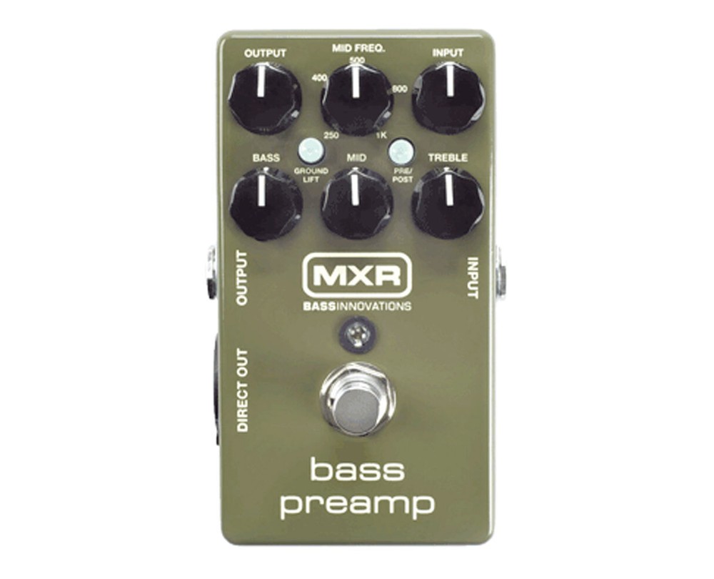 MXR M81 Bass Preamp + 2x Gator Patch Cable 3 Pack