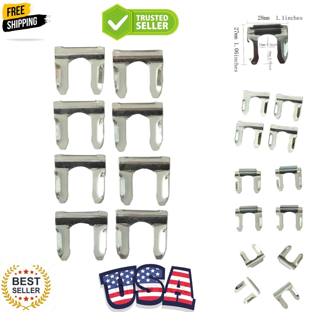 8PCS Metal Brake Cable Flex Line Clips Retainers Bracket Replacement U Shaped...