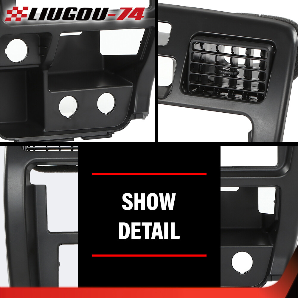 Center Dash Radio Trim Bezel Vents Black Fit For 1999-2002 Toyota 4Runner