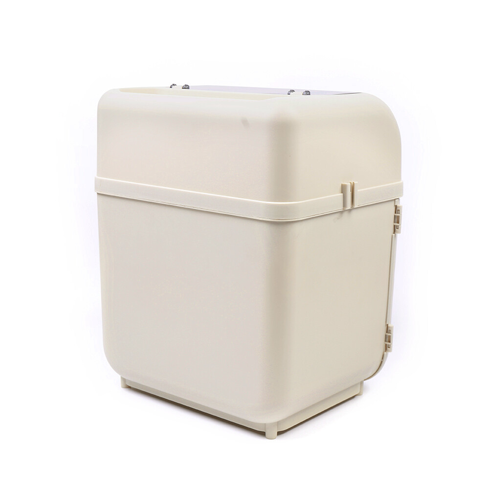 Covered Kitchen Dish Drying Rack Plastic Dustproof Drain Storage Box Basket Hold