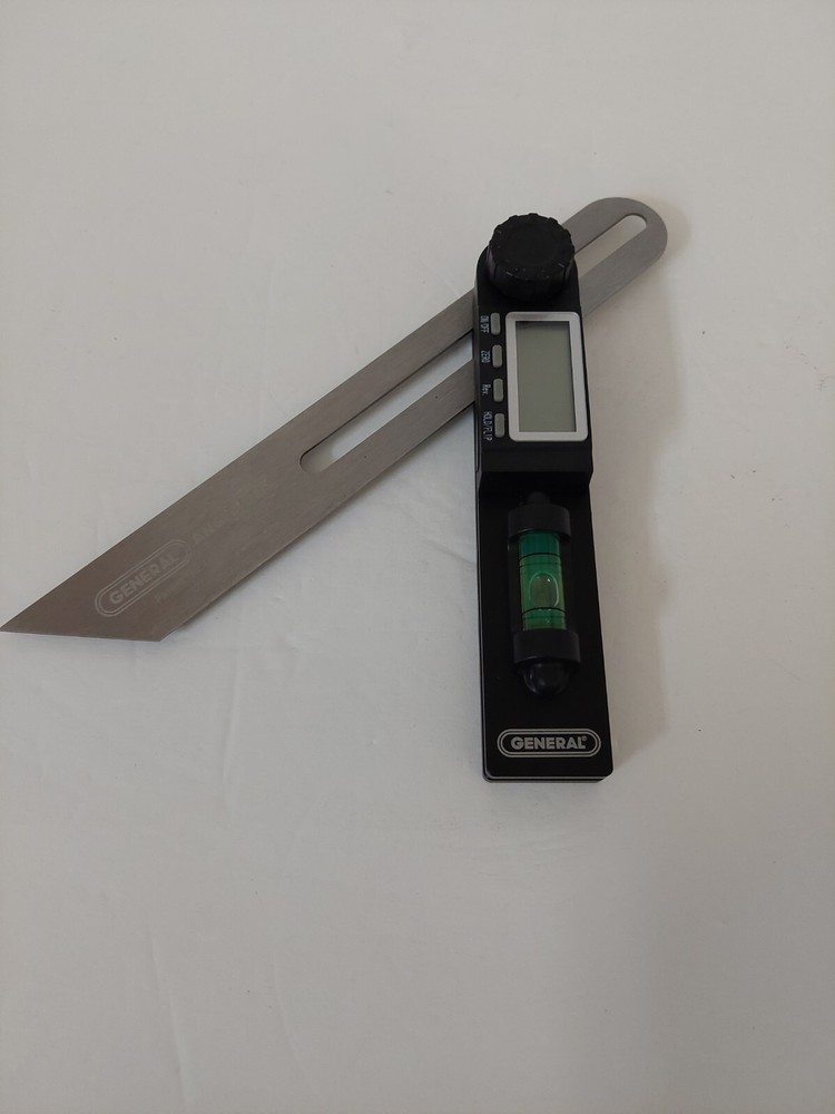 General Tools ANGLE-IZER T-Bevel Gauge & Protractor with Bubble #928 - Digital