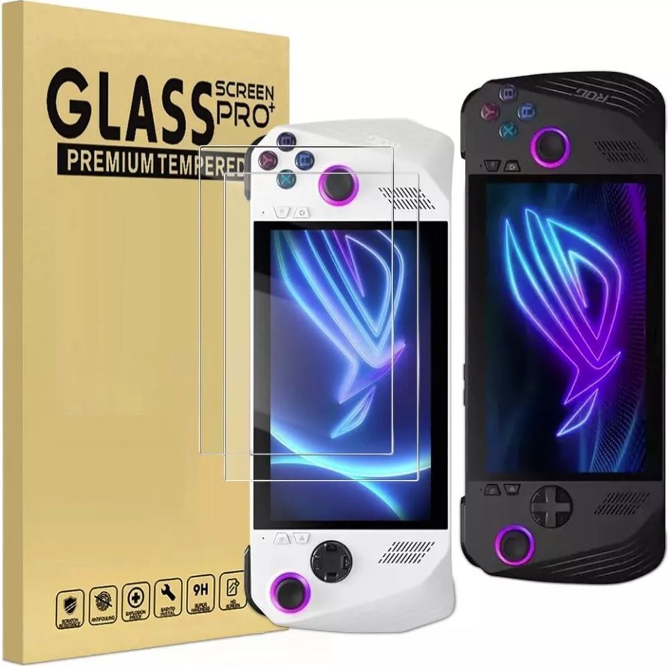 (2 PACK) ASUS ROG Ally/ ROG Ally X Console Screen Protector Cover Tempered Glass