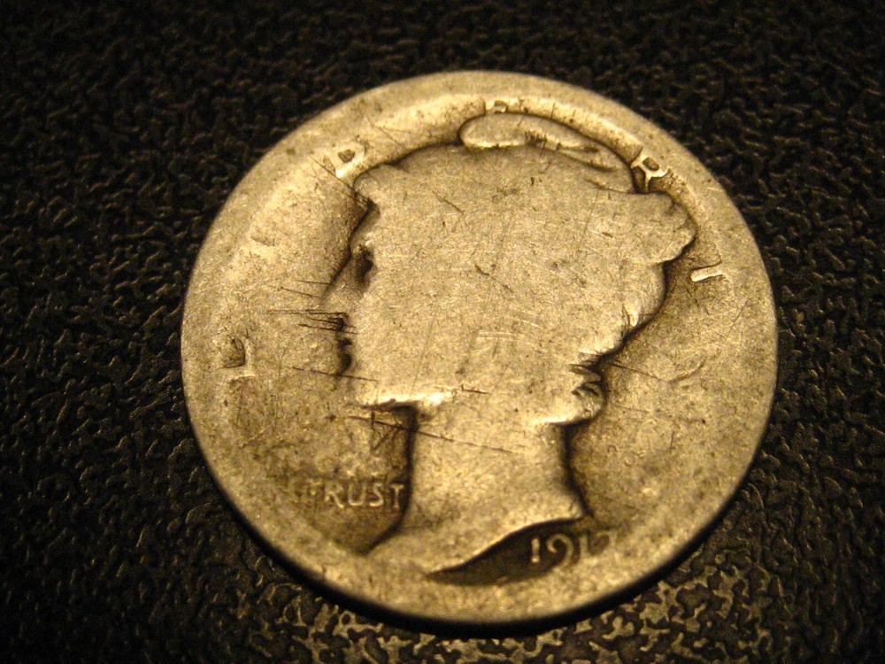 1917-P 90% Silver Mercury Head Dime                      ^^^^^