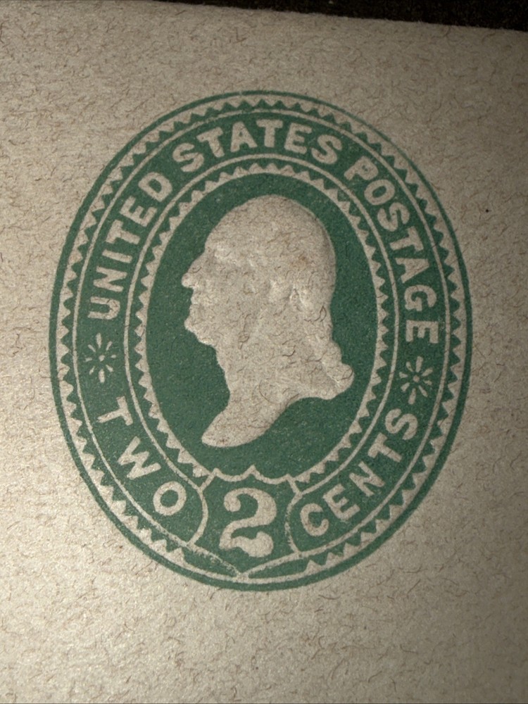 1880s US Stamp Scott #U322 - 2 Cent Washington Envelope #2