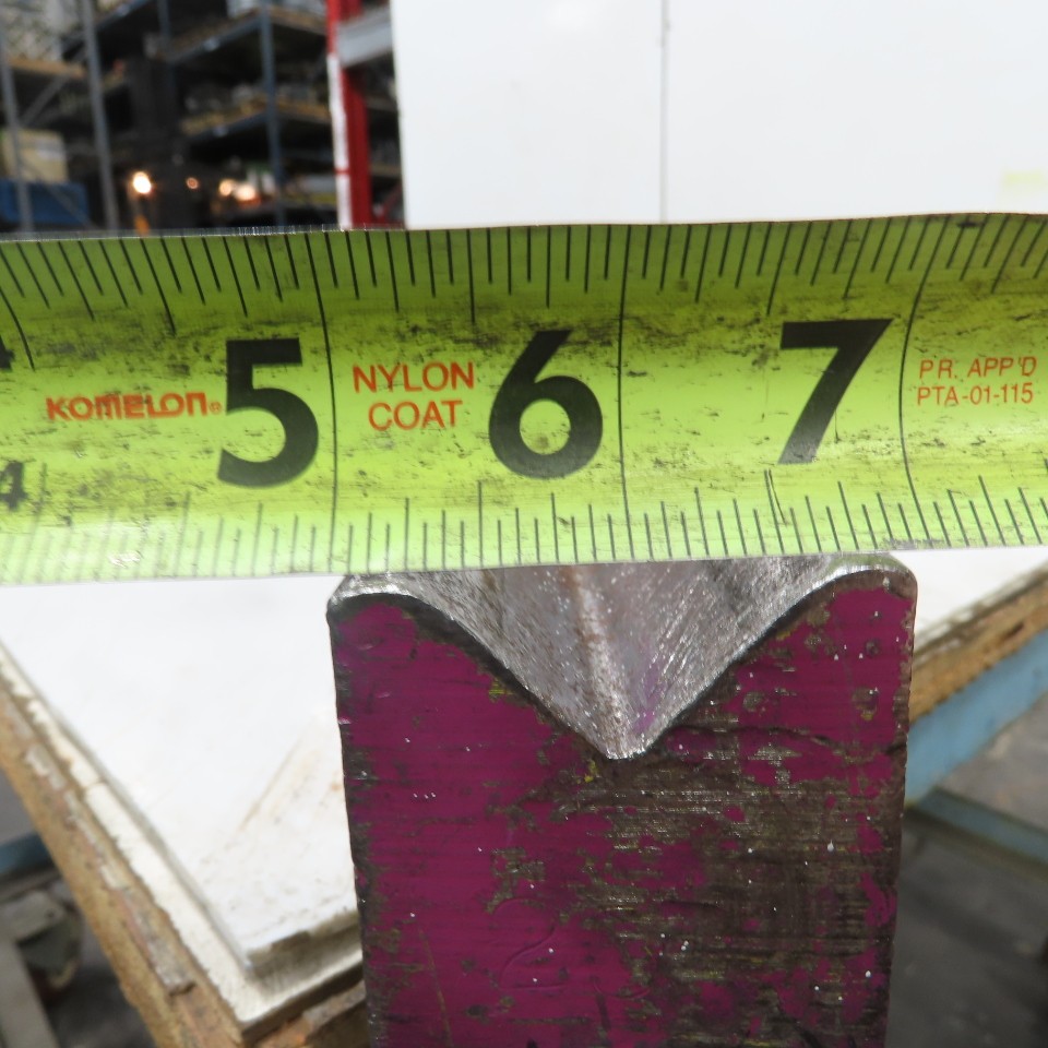 48" L 90° V-Forming Press Brake Die Block 1/2" Tang 1-15/16" Thick 2-7/8" Tall