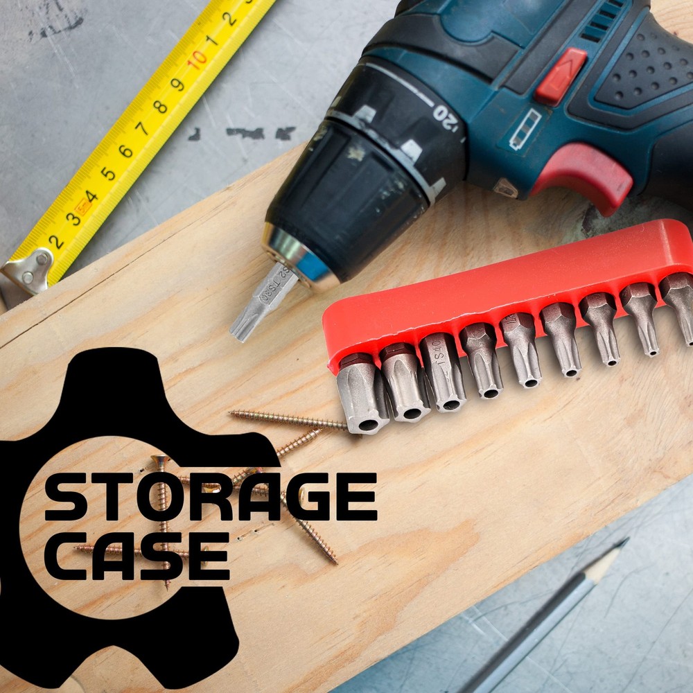 Torx Plus 5-Point Tamper-Proof Security Bits - 12Pc Torx Star 5 Point, Securi...